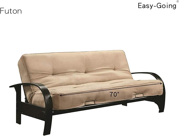 Easy-Going Futon Sofa Slipcover Reversible Sofa Cover Armless Cover Furniture Protector Couch Cover Water Resistant Pets, Kids, Children, Dog, Cat Chocolate/Beige
