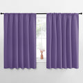 NICETOWN Blackout Curtains for Bedroom, Blackout Curtain Panels, Lilac Purple, 1 Pair, 62 by 63-inch, Window Treatment Energy Saving Thermal Insulated Solid Rod Pocket Blackout Drapes/Draperies