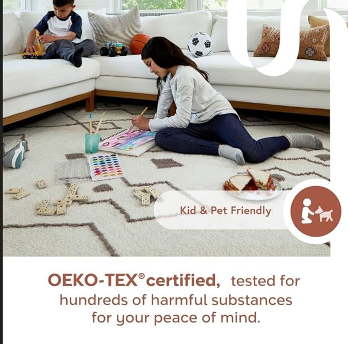 Nuloom Jeni Dark Grey, 3' x 5', Solid Faux Rabbit, Fluffy and Cozy, High Traffic, Stain Resistant, Easy Clean, Durable Washable Area Rug for Bedroom, Living Room, Dining, Den, Foyer, Entryway