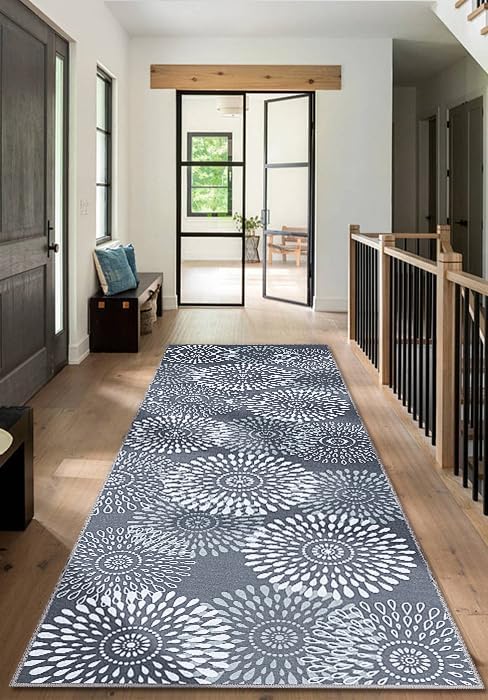 StepRite Runner Rug 2.5 x 8 ft, Washable Rugs, Hallway Runner Rugs, Kitchen Runner Rug Non Slip, Soft Runner with Rubber Backing for Kitchen, Hallway, Laundry, Bedroom, Living Room