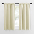 NICETOWN Kitchen Curtains, Short Blackout Curtains & Drapes, Home Decoration Privacy Thermal Insulated Curtains for Unicorn Theam Room (Beige, 34" Wide, 54" Long, 2 PCs)