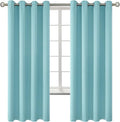 BGment Blackout Curtains - Grommet Thermal Insulated Room Darkening Bedroom and Living Room Curtains, Set of 2 Panels (55 x 69 Inch, Baby Blue)