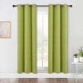NICETOWN Blackout Window Curtains 70" L, 2 Panels, 34 inch, Fresh Green, Grommet Top Room Darkening Thermal Insulated Vertical Window Drapes Modern for Flat/Apartment