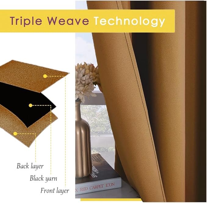 NICETOWN Blackout Curtain Panels for Bedroom, 2 Panels, W70 x L95-inch, Royal Blue, Thermal Insulated Grommet Top Blackout Draperies and Drapes for Basement