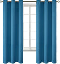 BGment Blackout Curtains - Grommet Thermal Insulated Room Darkening Bedroom and Living Room Curtains, Set of 2 Panels (42 x 63 Inch, Steel Blue)