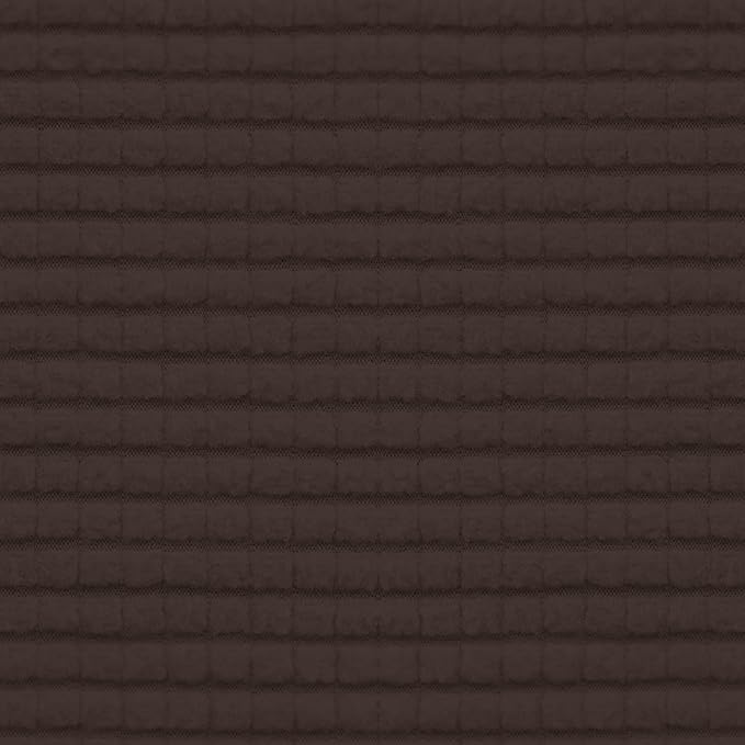 Easy-Going Stretch Individual Loveseat Couch Cushion Cover Sofa Cushion Furniture Protector Sofa slipcover Soft Flexibility with Elastic Bottom (2-Piece Loveseat Cushion Cover, Chocolate)