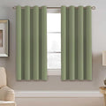 H.VERSAILTEX Blackout Curtains - Grommet Thermal Insulated Room Darkening Curtains for Bedroom and Living Room Energy Saving Solid Blackout Curtains, 1 Panel (52 x 54 Inch, Sage)