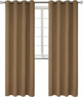 BGment Blackout Curtains for Bedroom - Grommet Thermal Insulated Room Darkening Curtains for Living Room, Set of 2 Panels (52 x 95 Inch, Taupe)