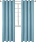 BGment Room Darkening Curtains 84 Inches Long - Grommet Thermal Insulated Drapes Window Treatment Curtains for Bedroom, 2 Panels, 52 x 84 Inch, Greyish Blue