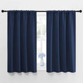 NICETOWN Curtains Blackout Draperies - Home Fashion Thermal Insulated Solid Drape Panels for Kid's Room, Privacy Window Dressing (Navy, 1 Pair, 42 inches x 45-Inch)