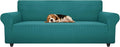 ZNSAYOTX Stretch Oversized Couch Cover Universal Sofa Covers for Living Room Dogs Pet Furniture Protector Spandex Extra Large Sofa Slipcovers with Anti Slip Foam Sticks (Peacock Teal, XL Sofa)