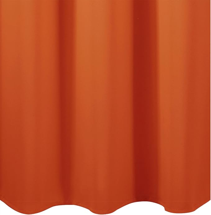 LEMOMO Blackout Curtains 66 x 54 Inch Long Orange Curtains Set of 2 Panels Room Darkening Curtains for Bedroom and Living Room