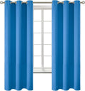 BGment Room Darkening Curtains 63 Inches Long - Grommet Thermal Insulated Drapes Window Treatment Curtains for Bedroom, 2 Panels, 42 x 63 Inch, Classic Blue