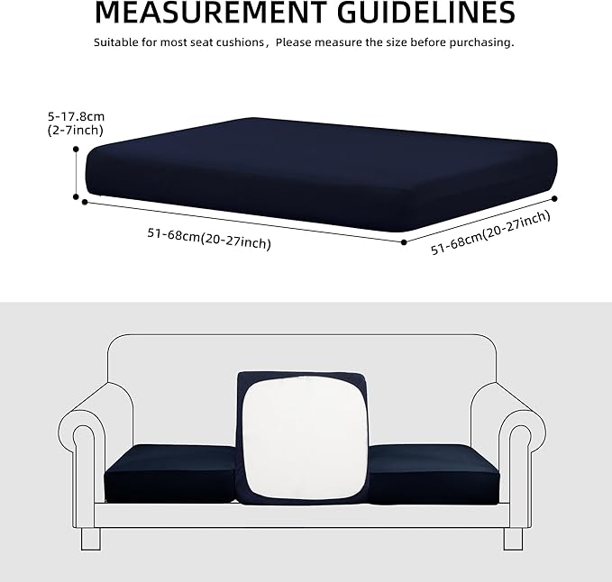 Outdoor Cushion Covers Set,12PCS Patio Furniture Couch Seat Slipcovers, Replacement for Sofa Sectional Chair(Cover，Only)