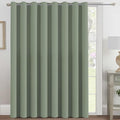H.VERSAILTEX Blackout Patio Curtains 100 x 96 Inches for Sliding Door Extral Wide Blackout Curtain Panels Thermal Insulated Room Divider - Grommet Top, 8' Tall by 8.5' Wide - Cyan