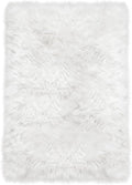 Latepis White Faux Fur Rug 3x5, Faux Sheepskin Rugs for Living Room, Fluffy Washable Rug for Bedroom Dorm Luxury Room Decor, Furry Rugs, Rectangle