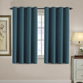 H.VERSAILTEX Blackout Curtain for Living Room Thermal Insulated Window Treatment Curtain 54 inch Length Energy Saving Solid Grommet Top Blackout Drape, One Panel, Dark Teal, 52" W x 54" L