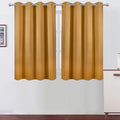 LEMOMO Mustard Yellow Thermal Blackout Curtains/52 x 45 Inch/Set of 2 Panels Room Darkening Curtains