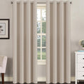 H.VERSAILTEX Blackout Curtain for Living Room Thermal Insulated Window Treatment Curtain Extra Long 84 inch Length Energy Saving Solid Grommet Top Blackout Drape, One Panel, Fog, 52" W x 84" L