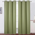 LEMOMO Sage Green Thermal Blackout Curtains/38 x 84 Inch/Set of 2 Panels Room Darkening Curtains for Bedroom