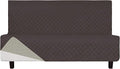 Easy-Going Futon Sofa Slipcover Reversible Sofa Cover Armless Cover Furniture Protector Couch Cover Water Resistant Pets, Kids, Children, Dog, Cat Chocolate/Beige