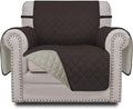 Easy-Going Chair Sofa Slipcover Reversible Sofa Cover Water Resistant Couch Cover Furniture Protector Cover with Elastic Straps for Pets Kids Children Dog Cat (Chair, Chocolate/Beige)