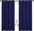 NICETOWN Blackout Draperies Curtains, All Season Thermal Insulated Solid Grommet Top Blackout Curtains/Drapes for Kid's Room (Royal Blue, 1 Pair, 55 x 68 inches)