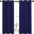 NICETOWN Blackout Draperies Curtains, All Season Thermal Insulated Solid Grommet Top Blackout Curtains/Drapes for Kid's Room (Royal Blue, 1 Pair, 34 x 45 inches)