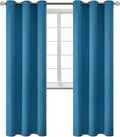 BGment Blackout Curtains - Grommet Thermal Insulated Room Darkening Bedroom and Living Room Curtains, Set of 2 Panels (42 x 84 Inch, Steel Blue)