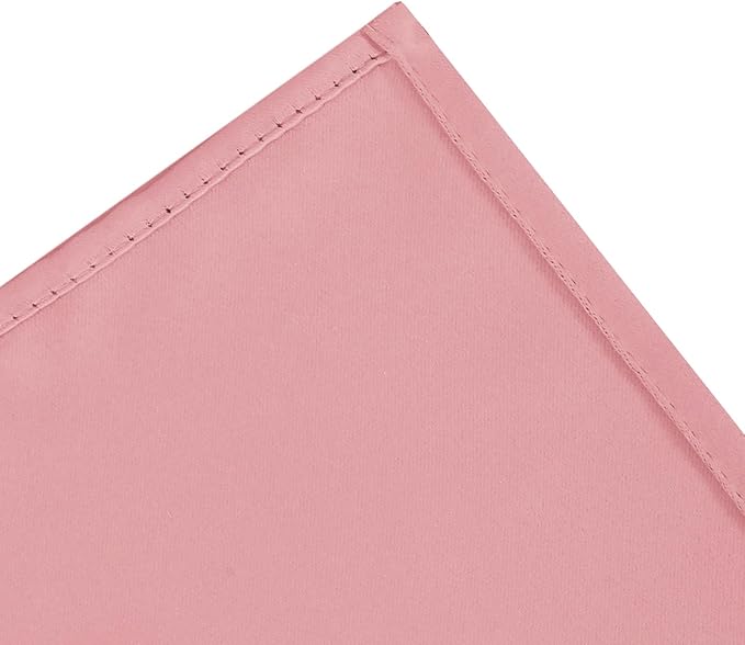 LEMOMO Blackout Curtains 66 x 54 Inch Long Pink Curtains Set of 2 Panels Room Darkening Curtains for Bedroom and Living Room