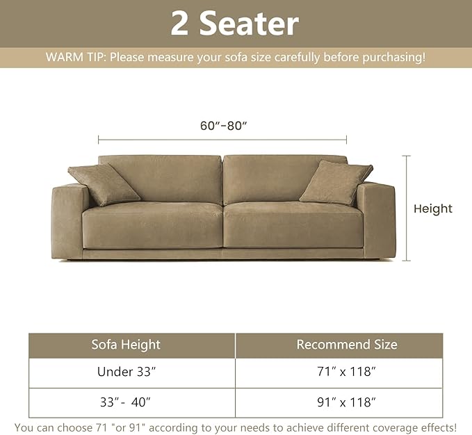 MYSKY HOME Boho Couch Cover Sofa Covers, Couch Covers for 2 Cushion Couch Sofa, Chenille L Shape Sectional Couch Cover- Pet-Friendly, Machine Washable, Sofa Protector for Kid, 71"x118", Dark Grey Maze