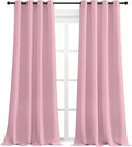NICETOWN Crystal Pink Blackout Curtains 108" Long, 55" Wide, 2 Pieces for Office, Dining, Guest Room - Sound Reducing, Heat and Cold Block Panels for Modern Decorative