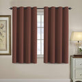 H.VERSAILTEX Blackout Curtain for Living Room Thermal Insulated Window Treatment Curtain 54 inch Length Energy Saving Solid Grommet Top Blackout Drape, One Panel, Rust, 52" W x 54" L