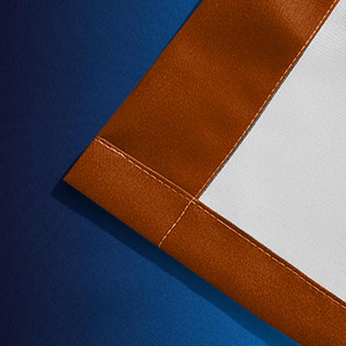 Yakamok Blackout Ombre Dark Blue and Burnt Orange Curtains-Gradient Room Darkening Curtain, Grommet Thermal Insulated Light Blocking Window Drapes Curtain for Living Room Bedroom,52 x 84 Inch,2 Panels