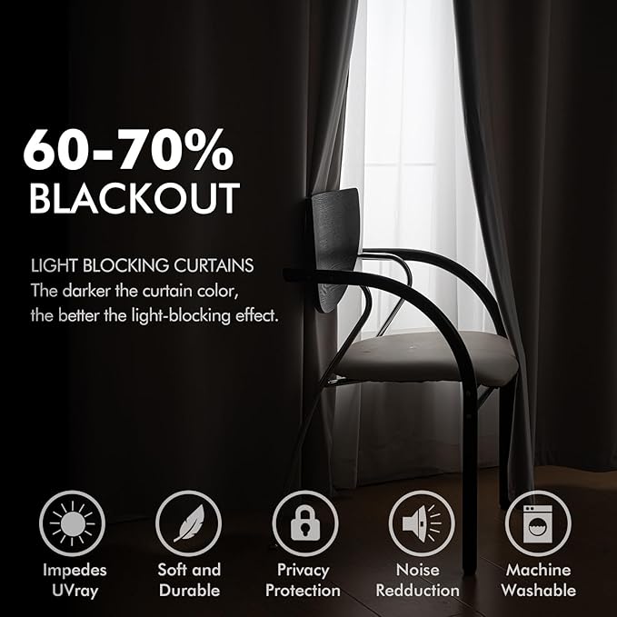 MIULEE Velvet Curtains Silver Light Grey Elegant Grommet Thermal Insulated Soundproof Room Darkening Curtains/Drapes for Classical Living Room Bedroom Decor 52 x 84 Inch Set of 2