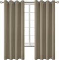BGment Room Darkening Curtains 72 Inches Long - Grommet Thermal Insulated Drapes Window Treatment Curtains for Bedroom, 2 Panels, 52 x 72 Inch, Cocoa
