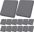 14Pcs Outdoor Cushion Covers, Patio Cushion Covers,Stretch Elastic Slipcovers, Replacement Washable & Reusable Furniture Protector for Patio Couch (Grey,Cover Only)