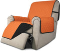 Easy-Going Recliner Chair Slipcover Reversible Sofa Cover Water Resistant Couch Cover Furniture Protector with Elastic Straps for Pets Dog (Recliner, Orange/Black)