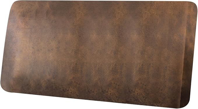 Leather Look Couch Cushion Covers Sofa Seat Slipcovers Sets Couches Furniture Protector for Sectional Armchair Loveseat Pets Kids Stretch Spandex Fabric (1 Cushion Loveseat, Dark Brown)