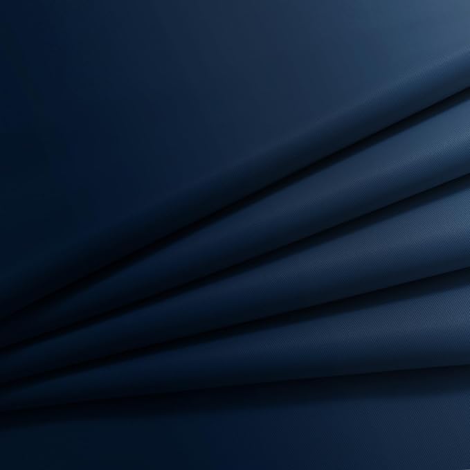 Yakamok Blue and Greyish White Ombre Curtains 63 Inch Length, Room Darkening Gradient Color Curtains for Bedroom,Light Blocking Thermal Insulated Window Drapes for Living Room(2 Panels, 52x63 Inch)
