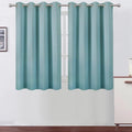LEMOMO Stone Blue Thermal Blackout Curtains/52 x 45 Inch/Set of 2 Panels Room Darkening Curtains