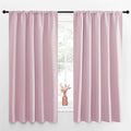 NICETOWN Room Darkening Curtains and Drapes - Thermal Insulated Rod Pocket Room Darkening Draperies for Dining Room (Lavender Pink, 2 Pieces, 52 inches Width by 63 inches Length)