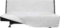 Easy-Going Futon Sofa Slipcover Reversible Sofa Cover Armless Cover Furniture Protector Couch Cover Water Resistant Pets, Kids, Children, Dog, Cat White/White