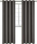 BGment Blackout Curtains - Grommet Thermal Insulated Room Darkening Bedroom and Living Room Curtains, Set of 2 Panels (52 x 108 Inch, Grey)