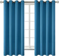 BGment Blackout Curtains - Grommet Thermal Insulated Room Darkening Bedroom and Living Room Curtains, Set of 2 Panels (52 x 63 Inch, Steel Blue)