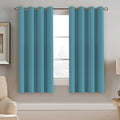 H.VERSAILTEX Blackout Curtain for Living Room Thermal Insulated Window Treatment Curtain Extra Long 63 inch Length Energy Saving Solid Grommet Top Blackout Drape, One Panel, Storm Blue, 52" W x 63" L