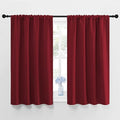 NICETOWN Burgundy Curtains Blackout Drape Panels - Lights Block Out Window Treatment Curtain Sets for Home Decoration on Christmas & Thanksgiving Day (Set of 2 Panels, 42 by 48-Inch)