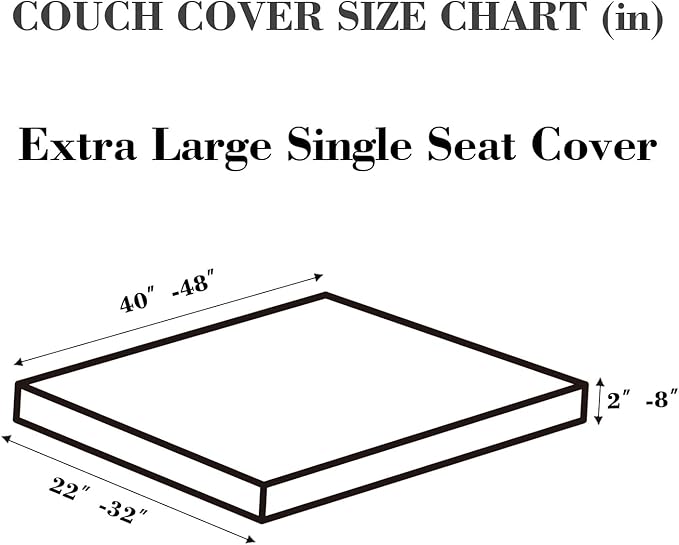 Sofa Covers Couch Covers for Sofa Pet Friendly Couch Cushion Covers Universal Sofa Covers Washable Stretch Slipcovers for Sectional Sofa (Texture Metal Gray,Extra Large Single Seat Cover)