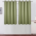 LEMOMO Sage Green Thermal Blackout Curtains/52 x 45 Inch/Set of 2 Panels Room Darkening Curtains