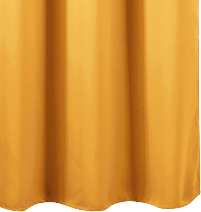 LEMOMO Blackout Curtains 52 x 90 Inch Long Yellow Curtains Set of 2 Panels Room Darkening Curtains for Bedroom and Living Room